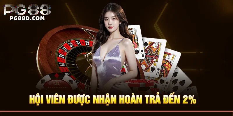 Hội viên được nhận hoàn trả đến 2%