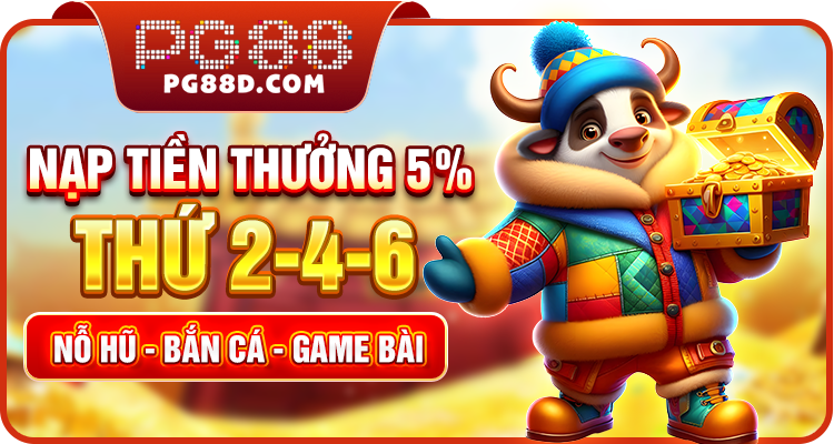 nạp tiền thưởng 5% pg88